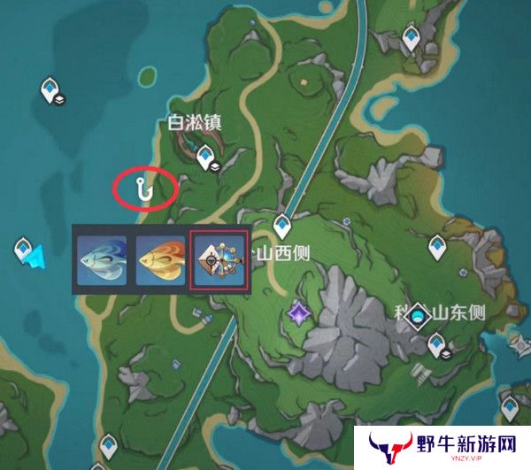 原神灰河渡手钓鱼地点分布图 灰河渡手精炼材料钓鱼点位攻略[多图]图片4