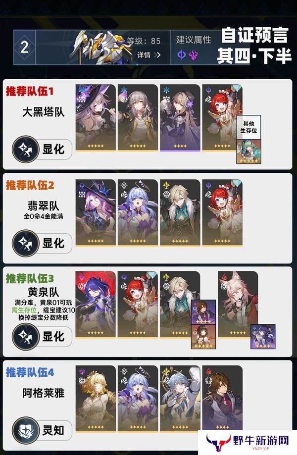 崩坏星穹铁道虚构叙事自证预言阵容攻略 3.1虚构叙事自证预言阵容怎么推荐[多图]图片3