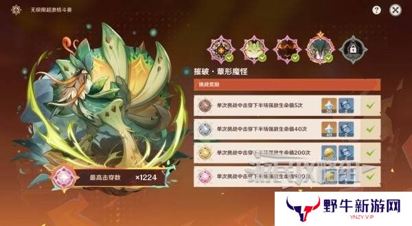 原神无极限超激格斗赛第四天攻略 第四天翠翎恐蕈阵容推荐[多图]图片1